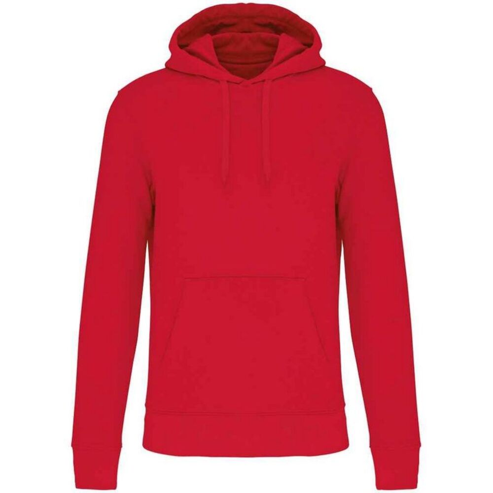 Kariban Mens Eco Friendly Hoodie / Red